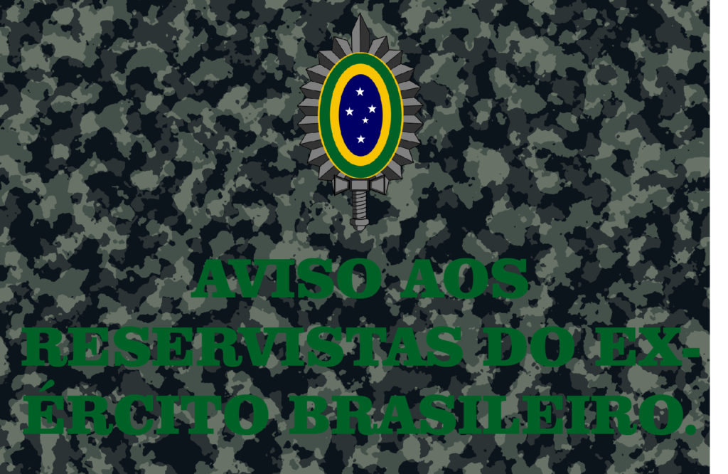 Aviso aos Reservistas do Exército Brasileiro