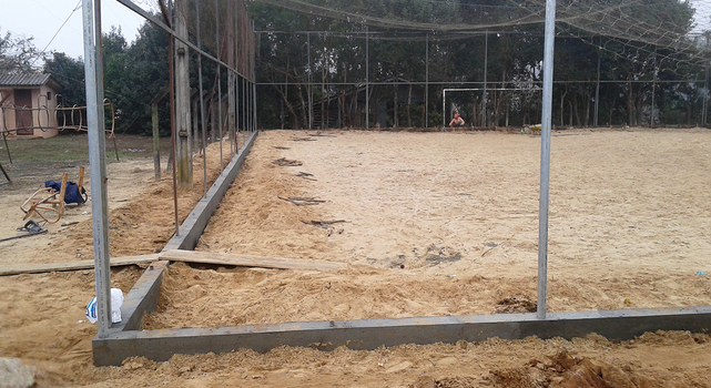 Quadra de areia do bairro São José recebe obras de revitalização