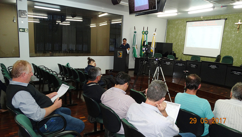 No dia 29 de maio, foi realizada audiência pública referente ao 1º quadrimestre de 2017 e discussão da LDO 2018