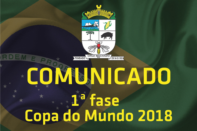Comunicado: Atendimento segue normalmente durante a 1ª fase da Copa do Mundo